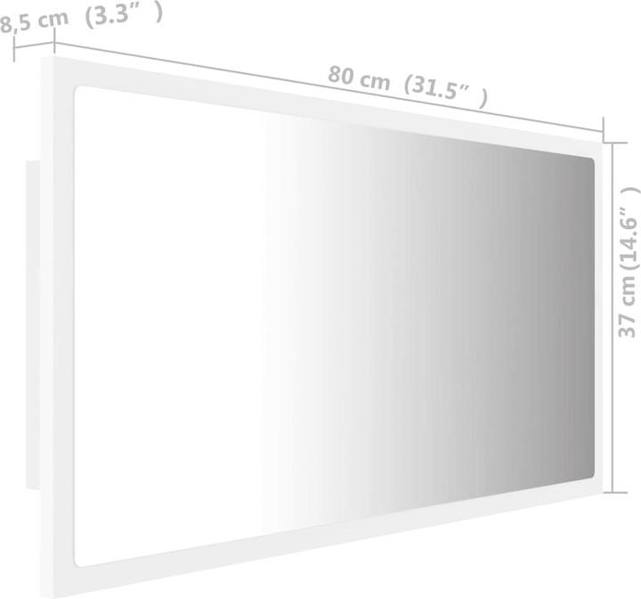 Produktbild vidaXL Spiegel (80 x 37 cm)