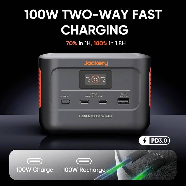 Actual product image Jackery Explorer 100 Plus (99 Wh, 0.97 kg)