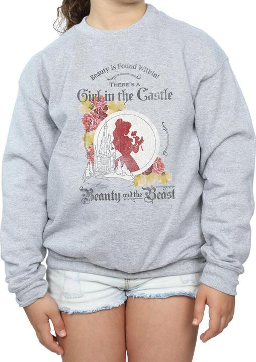 Produktbild Disney Beauty And The Beast Girl in The Castle Sweatshirt Mädchen (152, 158)