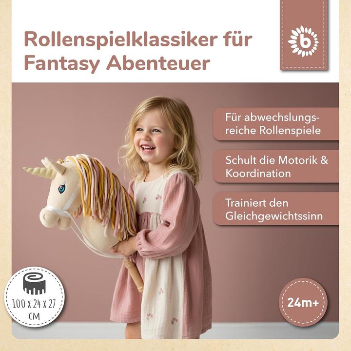 Image du produit Bieco Steckenpferd Kinder Einhorn Aurora