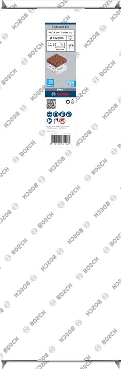 Valeurs nutritives et ingrédients Bosch Professional Zubehör PRO Core Cutter dry, 152 x 400 mm, 1 1/4 pouce UNC (152 millimètres)