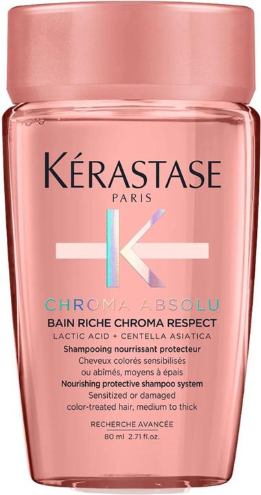 Produktbild Kérastase Chroma Absolu Bain Riche Chroma Respect (80 ml, Flüssiges Shampoo)
