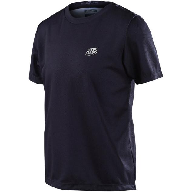 Troy Lee Designs, Jungen, Velotrikot, Flowline (XL), Schwarz, XL