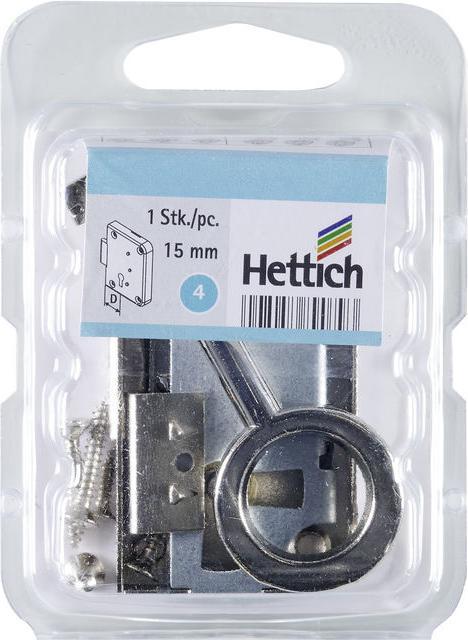 Immagine prodotto Hettich Aufschraubschloss Dornma 15mm, vernickelt