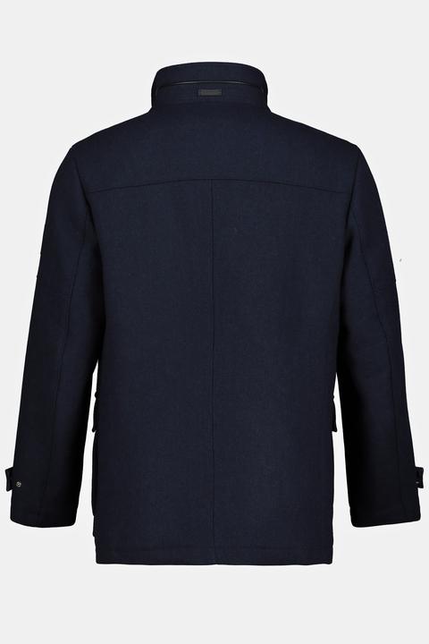 Actual product image JP1880 Wool blend jacket, water-repellent, herringbone insert, stand-up collar (L)