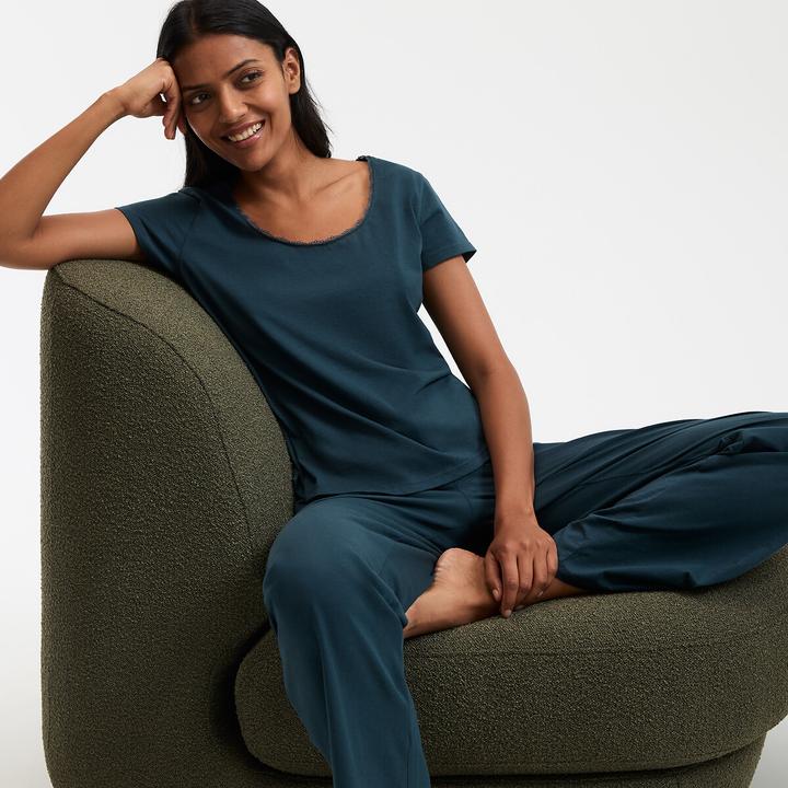 Immagine prodotto La Redoute Collections Kurzärmeliger Pyjama aus Baumwolljersey (S)