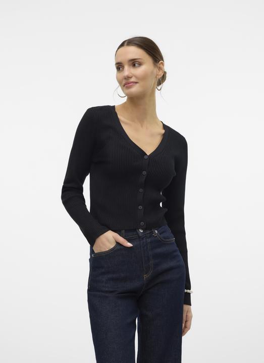 Image du produit Vero Moda Vmglory Rib Ls V-Neck Cardigan Ga Noos (XS)