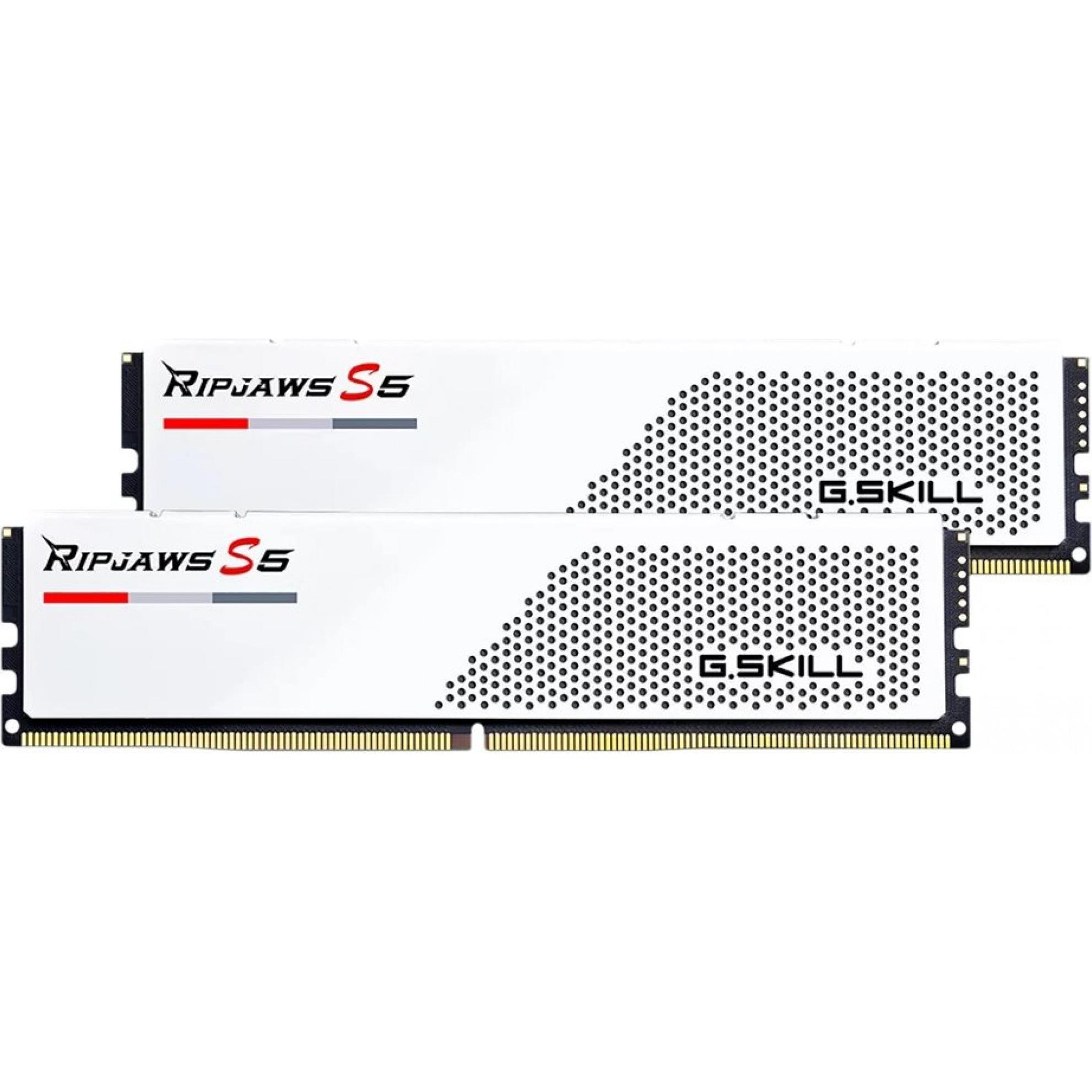 G.Skill Ripjaws S5 (2 x 32GB, 5600 MHz, DDR5-RAM, DIMM), RAM, Weiss