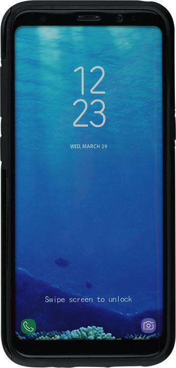 Actual product image PhoneLook Coque Hybrid Armor noir Shimmering Orange (Samsung Galaxy S8+)