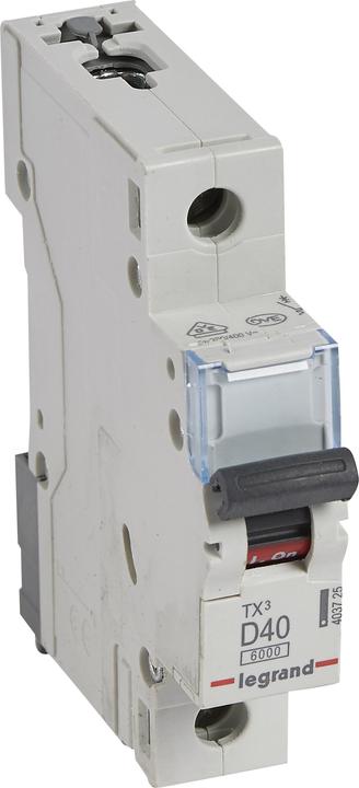 Actual product image Legrand Circuit-breaker 1P D 40A 6kA AC S301 TX3 (403725)