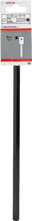 Produktbild Bosch Professional Zubehör Verlängerung, 305 mm, mit Schlüsselweite 5/16-Zoll/8-mm-Sechskantaufnahmeschaft