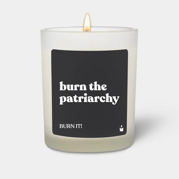 Chatty Candles Scented candle Flowery burn the patriarchy - burn it!