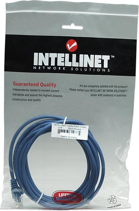 Image du produit Intellinet Câble réseau, Cat5e, U/UTP (U/UTP, CAT5e, 1 m)