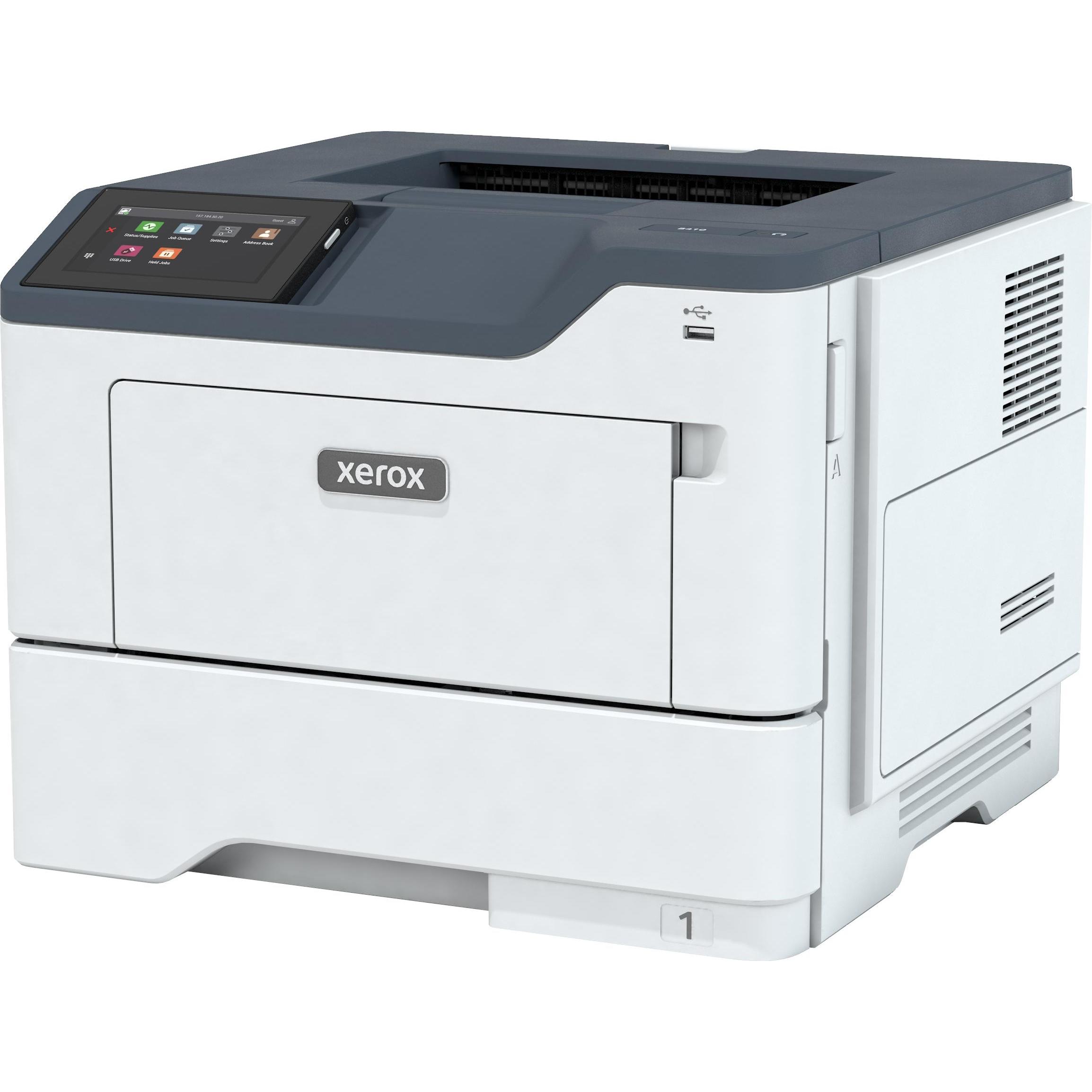 Xerox B410 A4 47PPM 1200DPI 1GB (Laser, Schwarz-Weiss), Drucker, Weiss, Grau