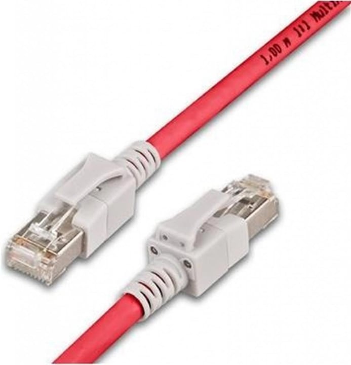 Wirewin Cat.6A LED Patchkabel 3m rot (S/FTP, CAT6a, 3 m)