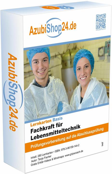 Produktbild AzubiShop24.de Basis-Lernkarten. Fachkraft für Lebensmitteltechnik (Deutsch, 2024)