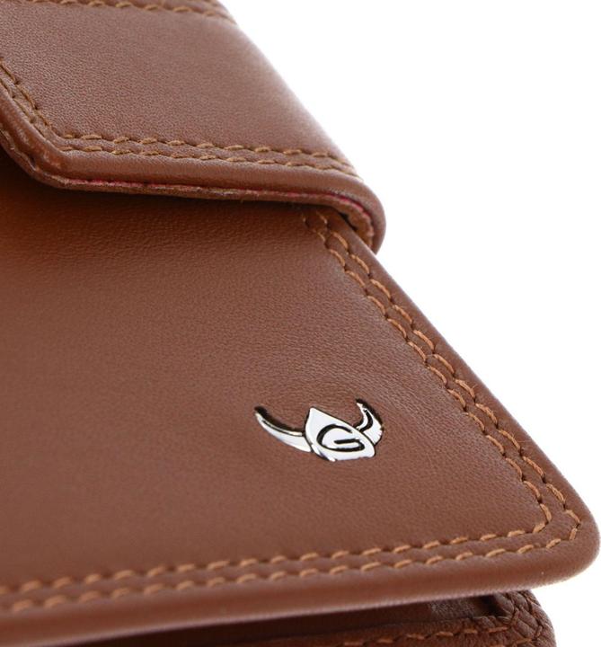 Actual product image Golden Head Polo Geldbörse RFID Schutz Leder 10 cm Geldscheinklammer