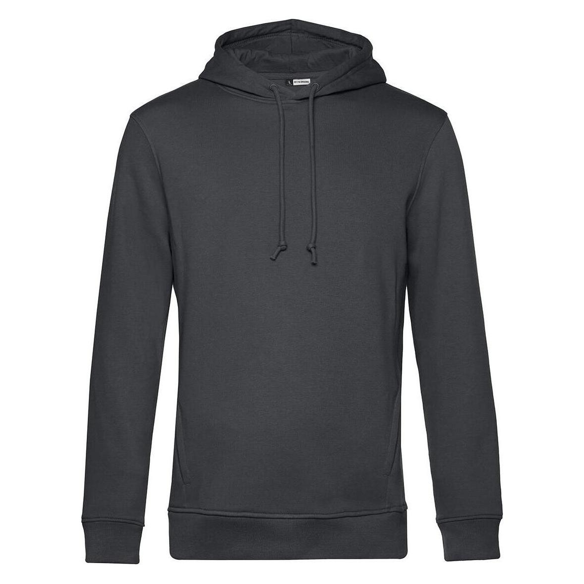 B&C, Herren, Pullover, Organic, Grau, (L)