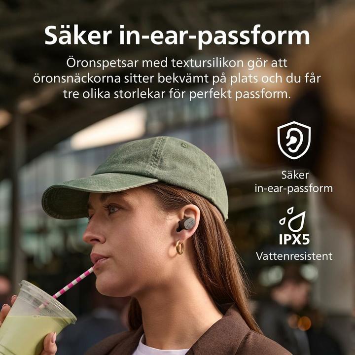 Productafbeelding Philips TAT5000BK/00 (Actieve ruisonderdrukking, 7 h, Draadloze)