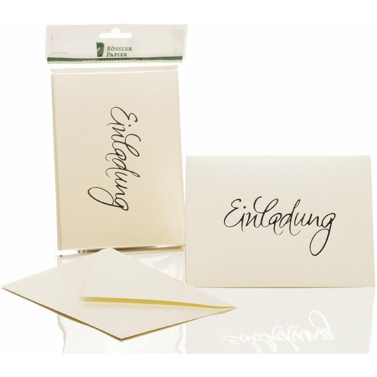 Rössler, Grusskarte + Briefpapier, Karte Einladung Allgemein candle light (5 Stk.)