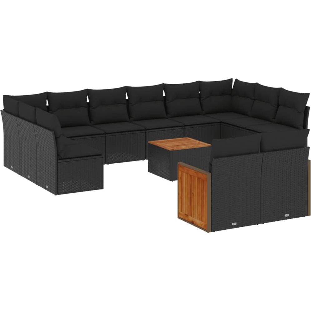 VidaXL, Gartenlounge, 10-tlg. Garten-Lounge-Set mit Kissen
