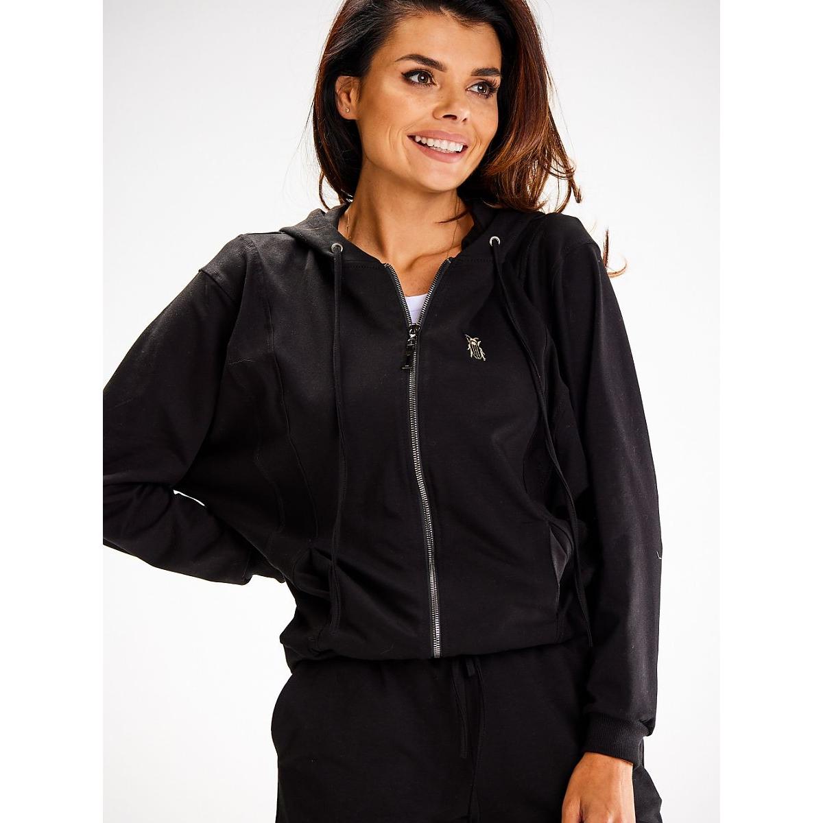 Awama, Damen, Pullover, Sweater, Schwarz, (L)