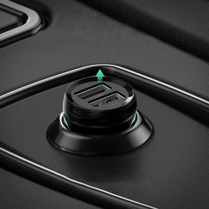 Produktbild Ugreen car charger ED018, 2x USB, 24W (black)