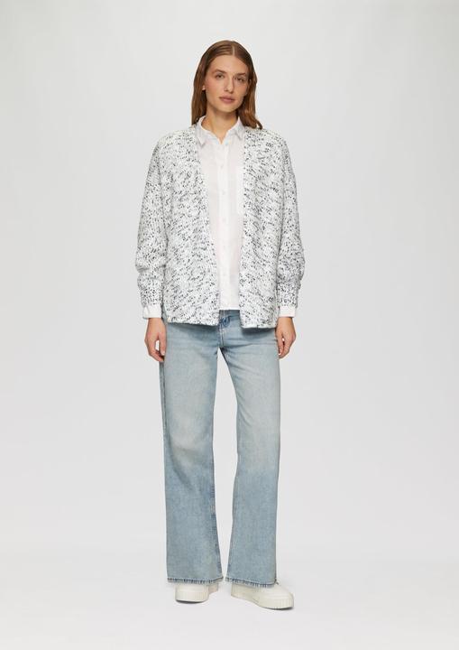 Immagine prodotto S.Oliver Strickjacke Melierter Cardigan mit weiten Ärmeln im Relaxed Fit (36)