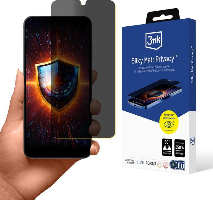Actual product image 3MK Privacy Film Silky Matt Privacy for Samsung Galaxy S25+ (1 pcs., Samsung Galaxy S25+)