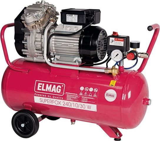 Immagine prodotto Elmag Compressore SUPERFOX 240/10/30W - senza olio (10 bar, 30 l)