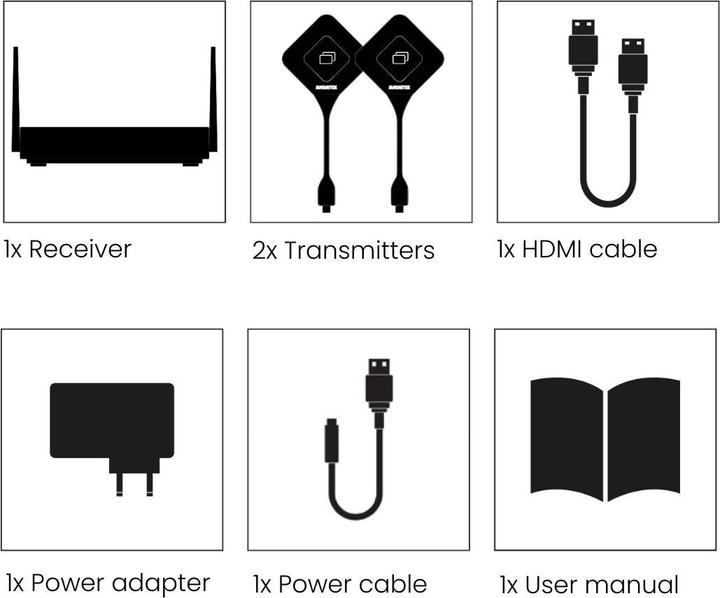 Image du produit Marmitek Präsentations-System Stream 4K Pro Kit, Gewicht: 170 g (50 m, 4k pass-through)