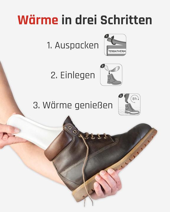 Actual product image TerraTherm 30 pairs of insoles size L (41.5-43.5)