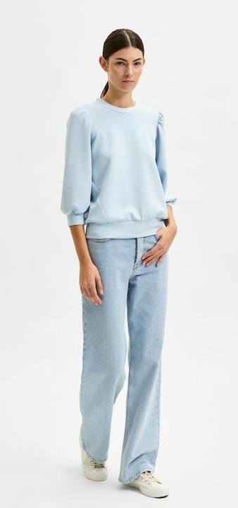 Actual product image Selected Femme Puff shoulder sweatshirt (M)