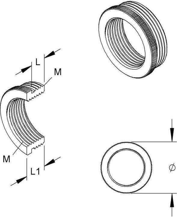 Actual product image HKL Reducing ring (M50)