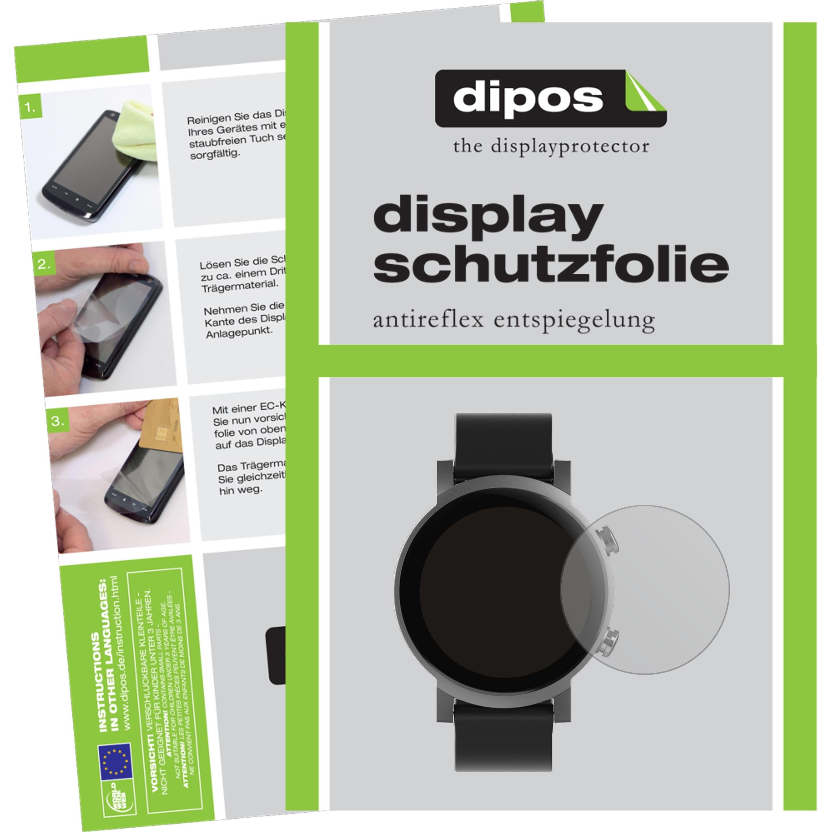 Dipos Displayschutzfolie Antireflex, Smartwatch Schutzfolie, Transparent