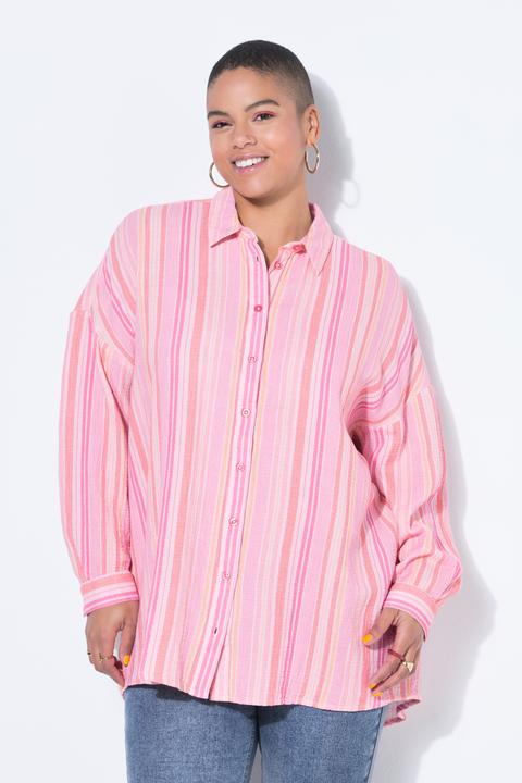 Immagine prodotto Studio Untold Camicia di mussola a righe dal taglio oversize con maniche lunghe (58, 60)