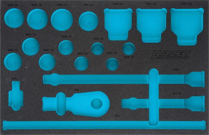 Actual product image HAZET 2C soft foam insert 163-406L