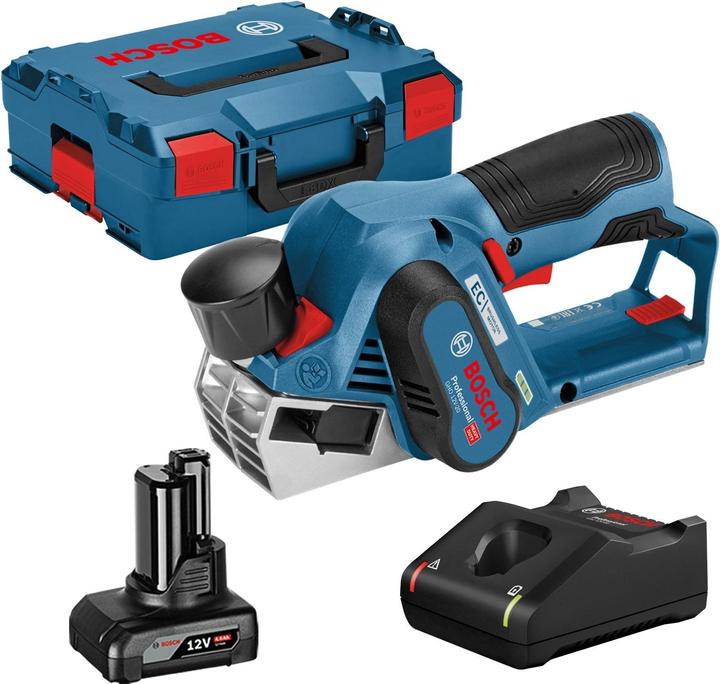 Bosch Hausgeräte Bosch Akku-Hobel GHO 12V-20 12 V / 1x 4,0 Ah Akku + Ladegerät in L