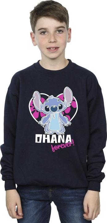 Immagine prodotto Disney Lilo And Stitch Ohana Forever Heart Felpa Ragazzi (116)