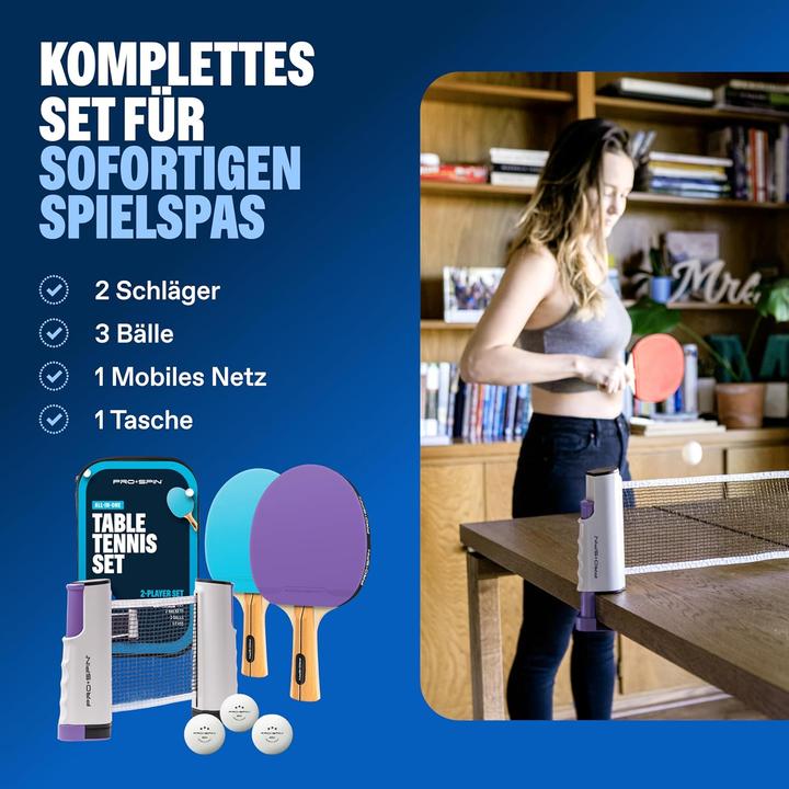 Image du produit Pro spin Tischtennisschläger-Set