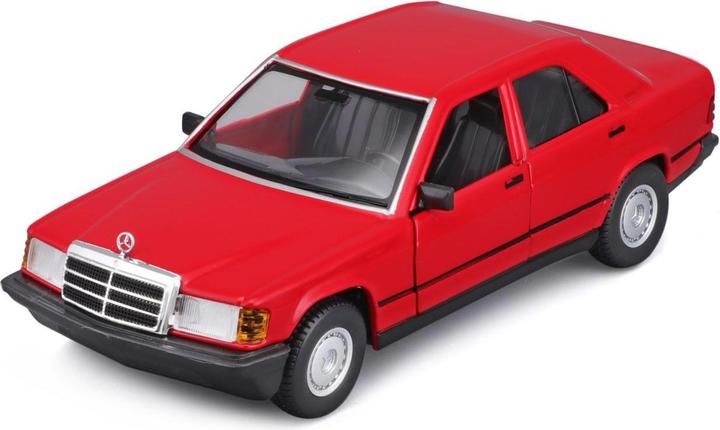 Actual product image Bburago Mercedes Benz 190E 1987 1/24 red