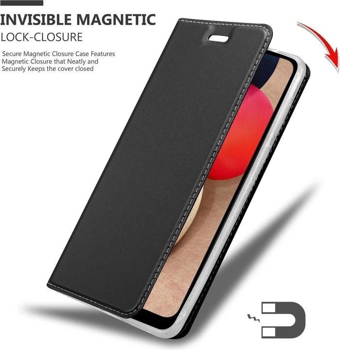 Actual product image Cadorabo Book Classy Style Cover (Samsung Galaxy A02s)