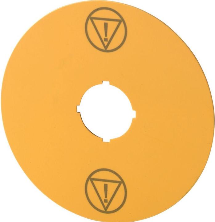 Actual product image Eaton Emergency stop sign D=90mm yellow