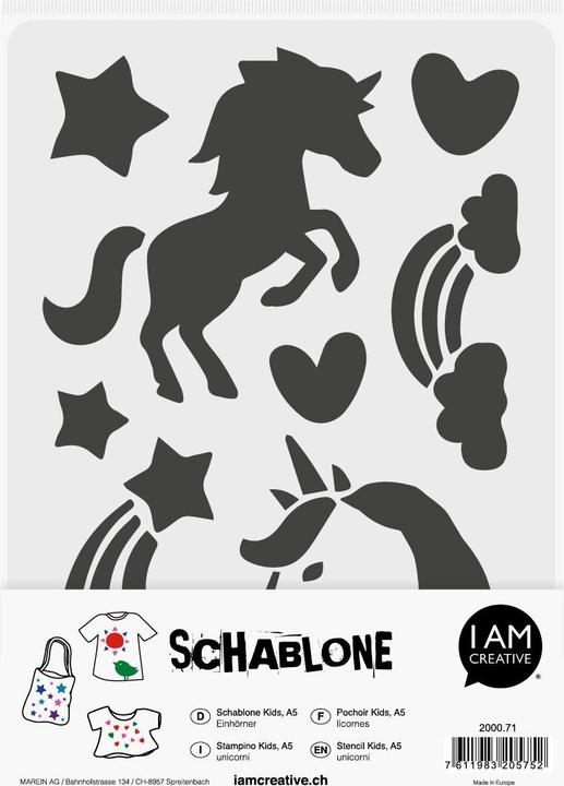 Produktbild I Am Creative Schablone Kids