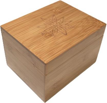 Actual product image Bekos Small bamboo storage box engraved (12 cm, 1x)