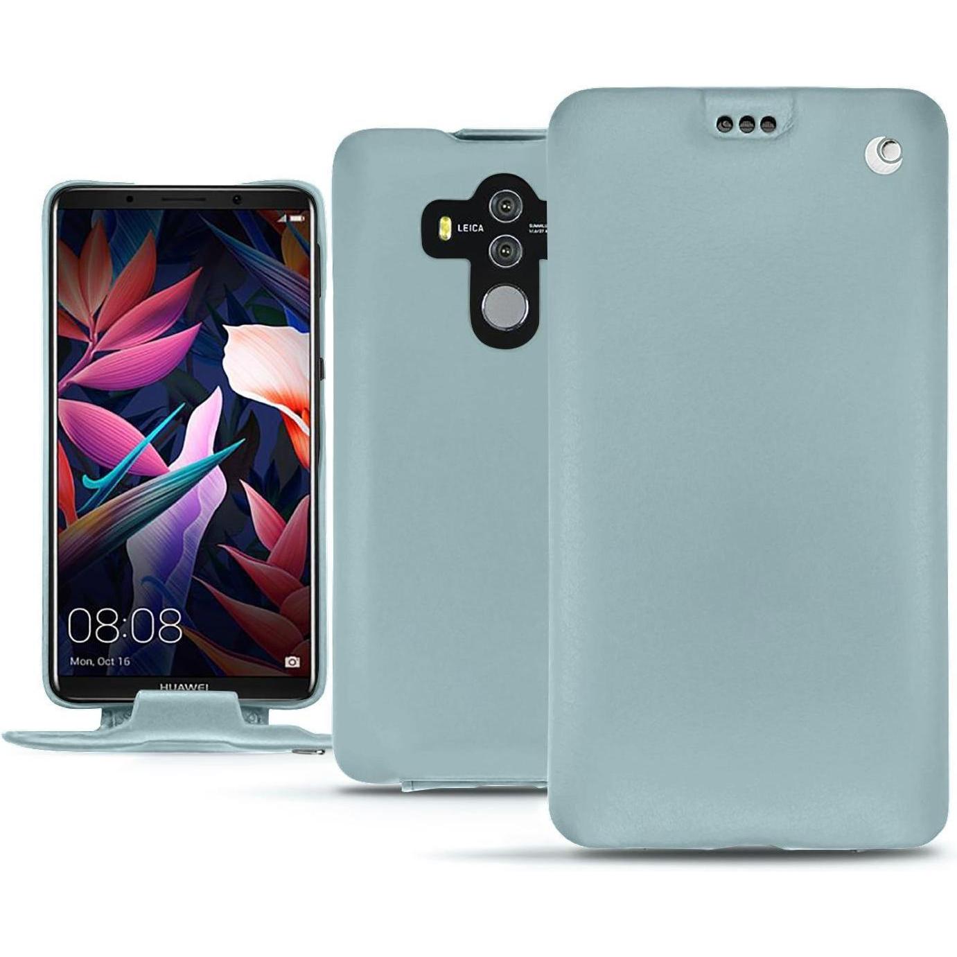 Noreve Lederschutzhülle vertikal (Huawei Mate 10 Pro), Smartphone Hülle, Blau