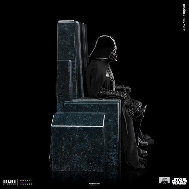 Actual product image Iron Studios Star Wars Legacy Replica 1/4 Darth Vader on Throne