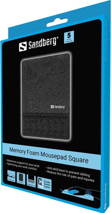 Produktbild Sandberg Memory Foam Mousepad Square (S)