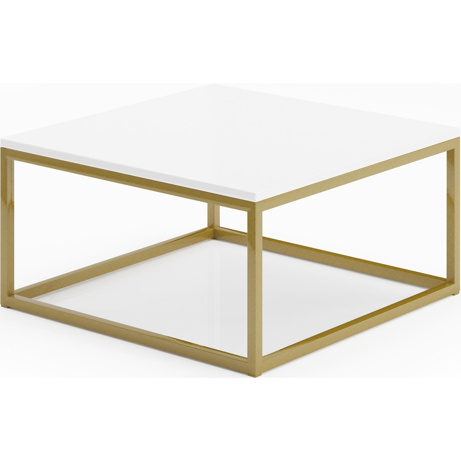 ADRK Furniture, Couchtisch + Beistelltisch, Belten (65 x 65 x 33 cm)