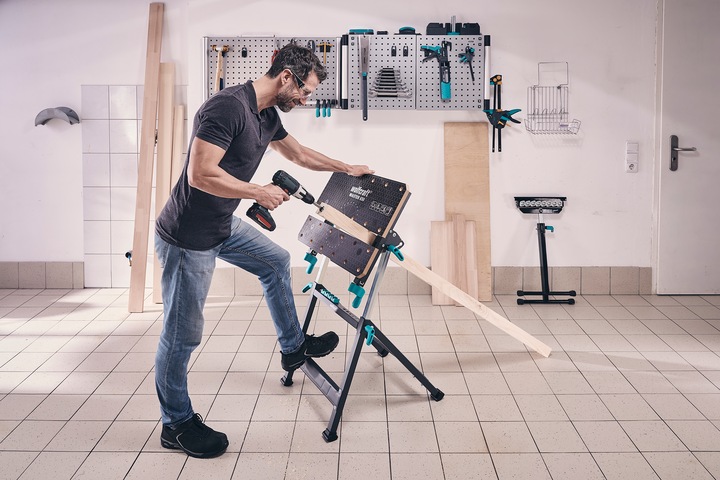 Actual product image wolfcraft MASTER 650 ERGO Clamping and Working Table (65 cm, 72 cm)